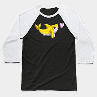 Shark Bites! (Yellow) Baseball T-Shirt